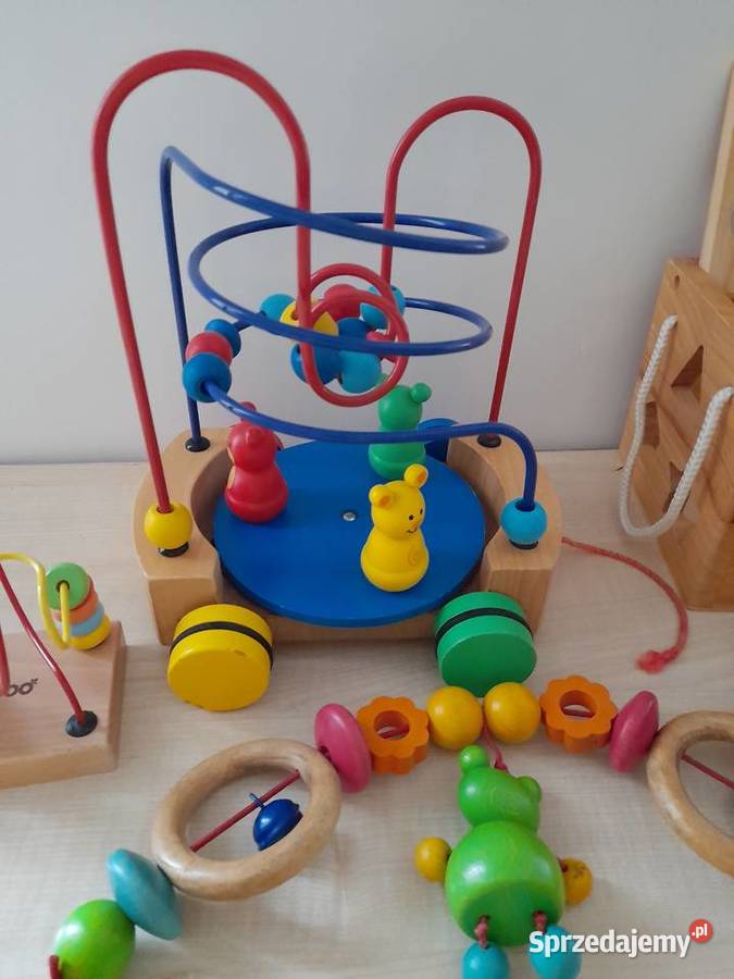 Zestaw drewnianych zabaweklabirynty zawieszki dolnośląskie Bogatynia