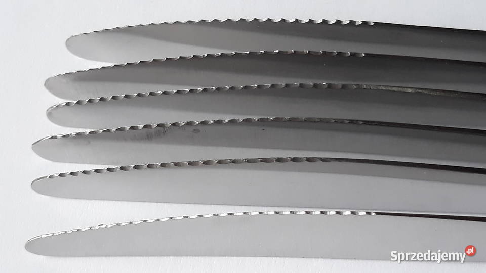 Noże obiadowe 1 KONWALIE Gerlach sztućce PRL Dąbrowa Górnicza