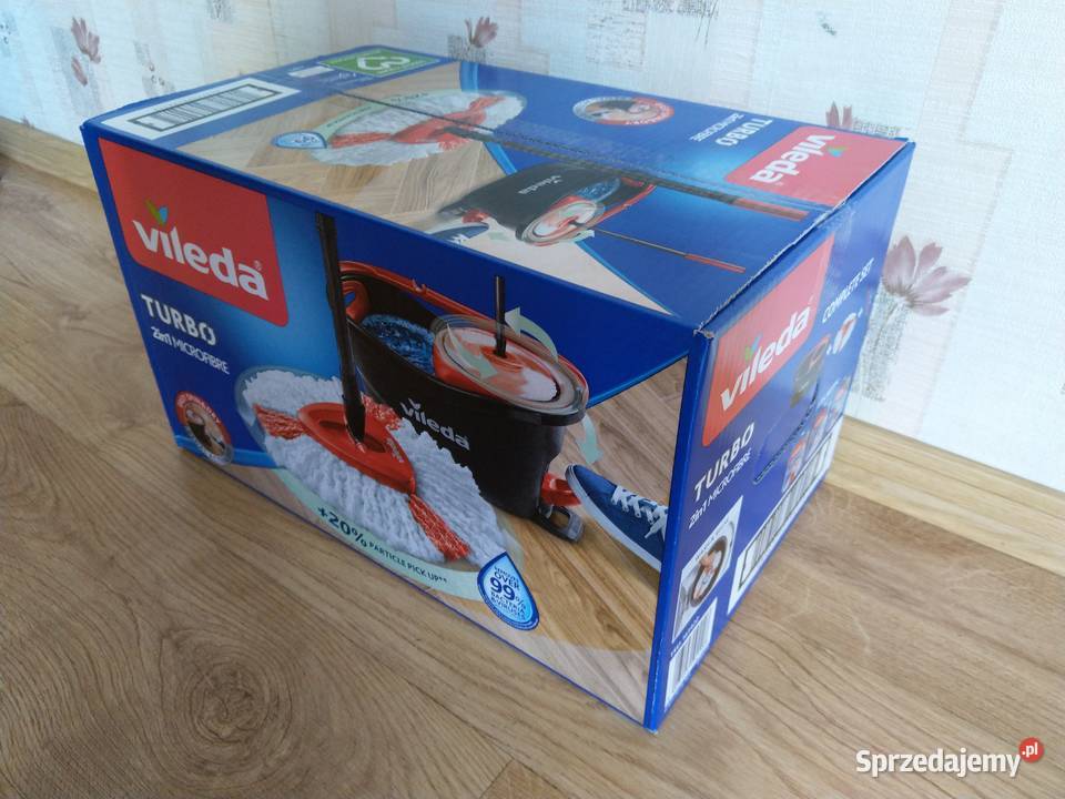 NAJTANIEJ Mop Obrotowy Turbo Wiadro Kij 2w1