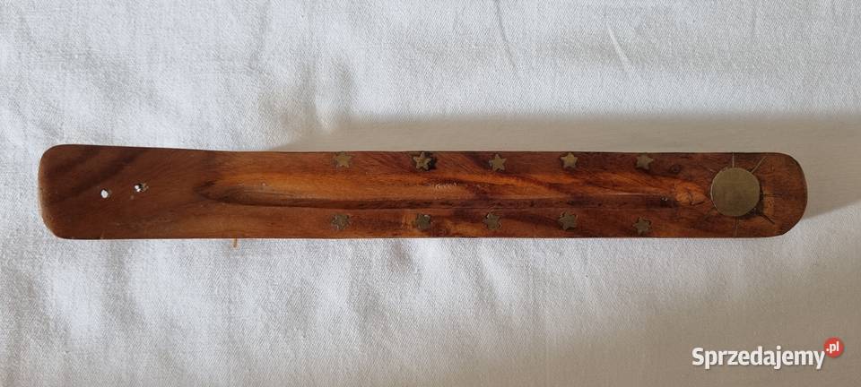 Drewniana podstawka do kadzidełka patyczkowego z brązowy Warszawa sprzedam