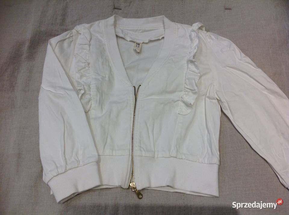 Biała Krótsza Katana Bomberka Gina Tricot r L Nowa Sól