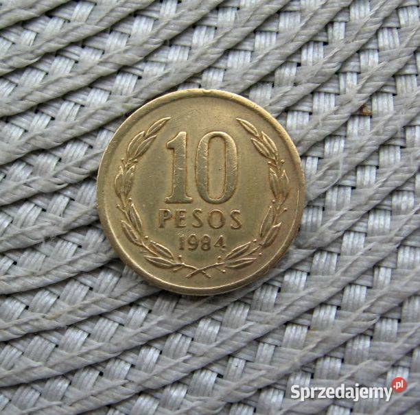 Chile 10 Peso 1985r Numizmatyka