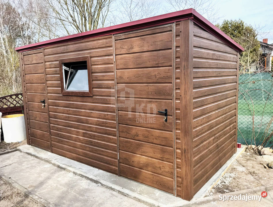 Domek ogrodowy 4x2 m 2x drzwi okno dach TKD456 Niepołomice