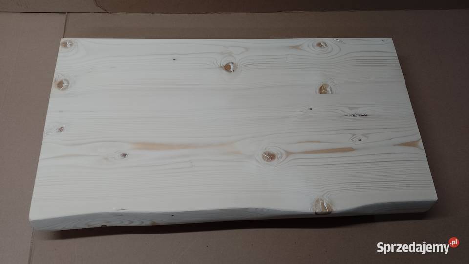 Blat DREWNIANY z naturalną krawędzią 40x75 gr 45