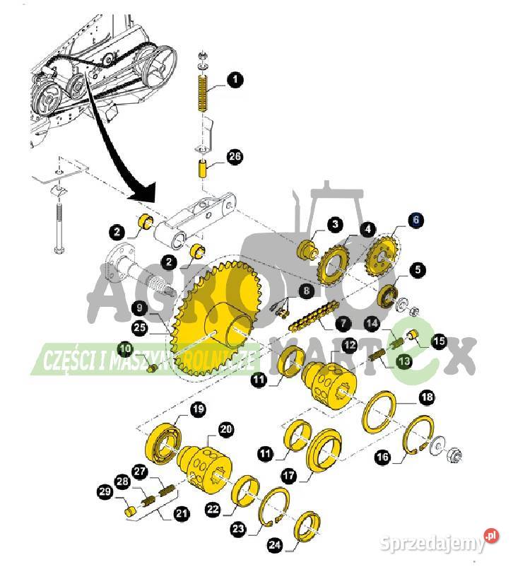 9819912 89819912 KOŁO ŁAŃCUCHOWE Z18 CNH dolnośląskie Wichrów