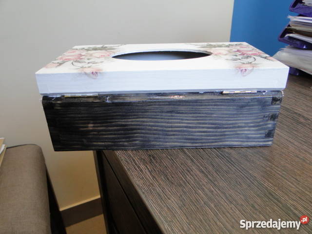 Romantyczny chustecznik decoupage gotowy ręki małopolskie Bochnia sprzedam