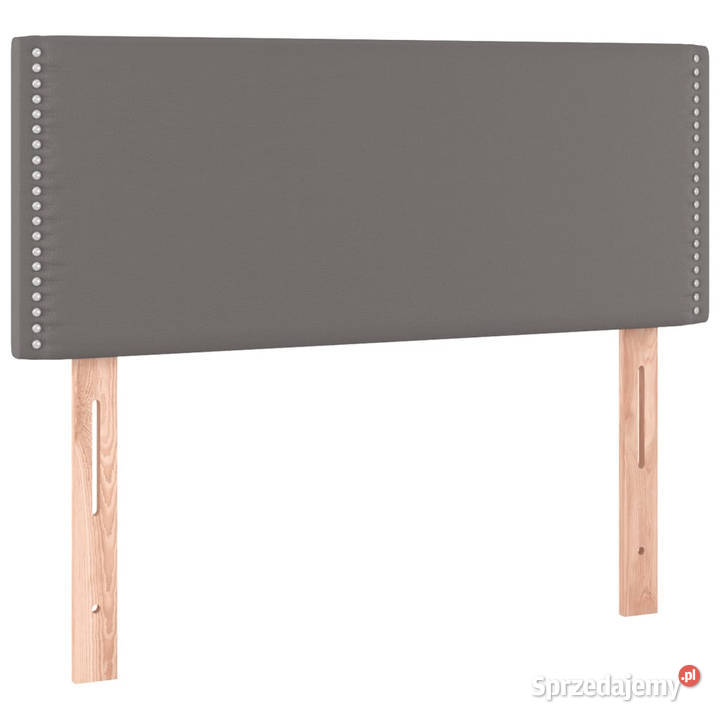 Łóżko kontynentalne z materacem i LED szara 90cm Warszawa