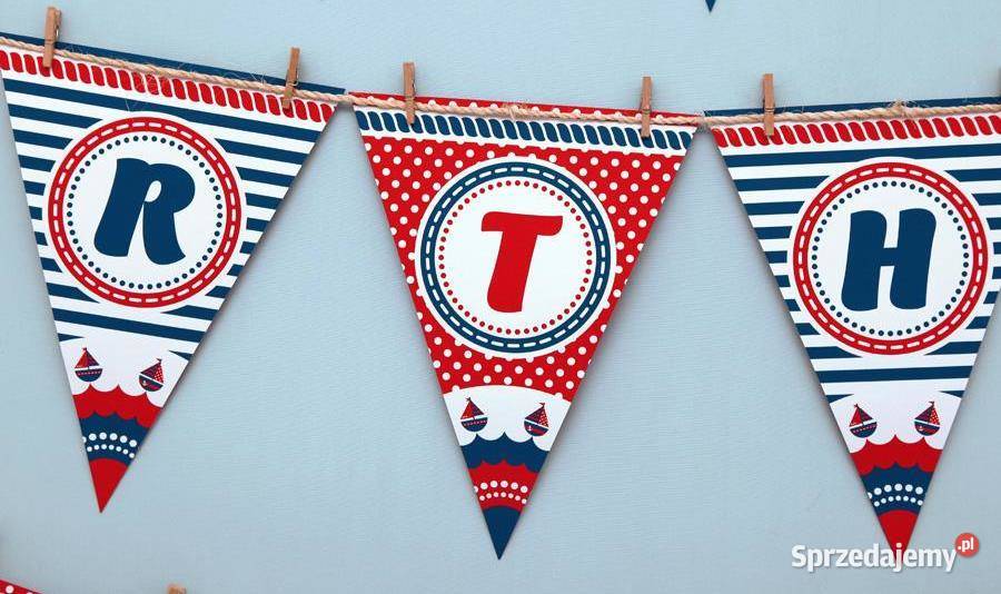 Marynarz granat szablony urodziny słodki stół wielkopolskie Poznań sprzedam