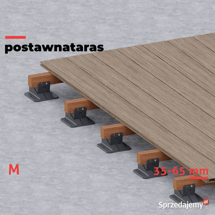 Wspornik tarasowy klinowy 3565 mm do legarów Architektura ogrodowa Kraków sprzedam