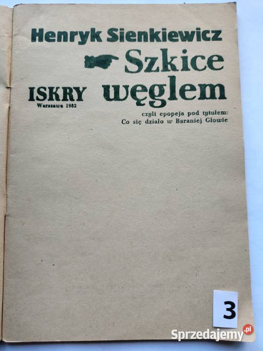 Henryk Sienkiewicz wybór nowel różnych lektury Gdynia sprzedam