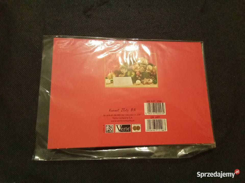 Świąteczna kartka Bożonarodzeniowa Nowa w folii Warszawa