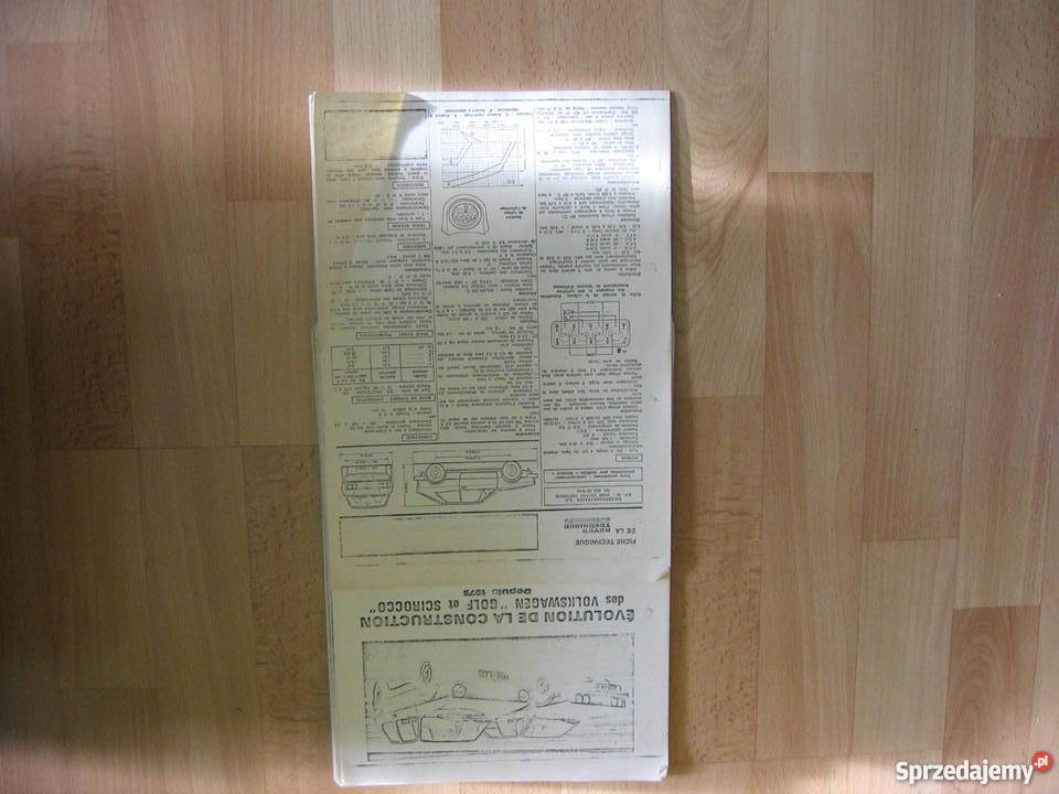 Arkusz Techniczny VW GOLF I Pozostałe Bydgoszcz