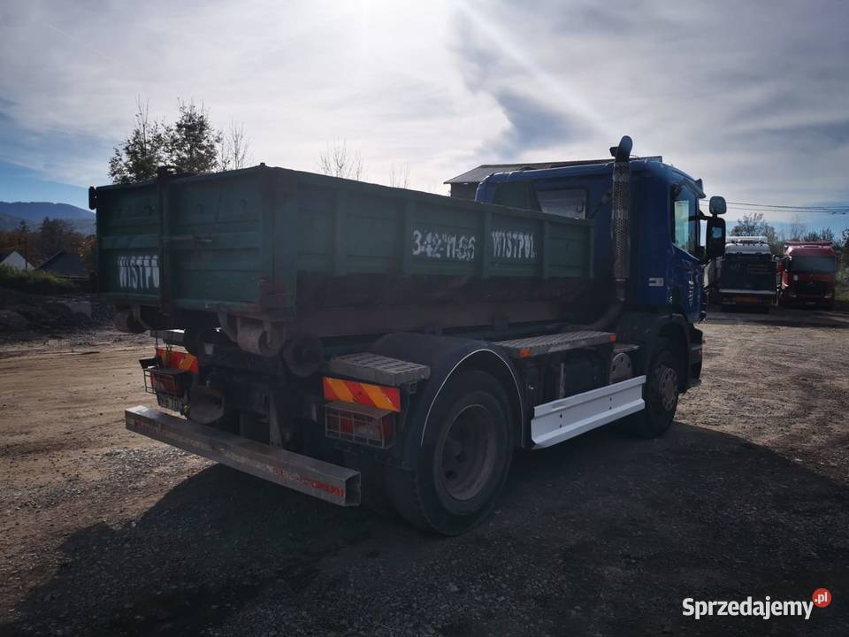 Scania p230 hakowiec wywrotka kontener manualna Cieszyn