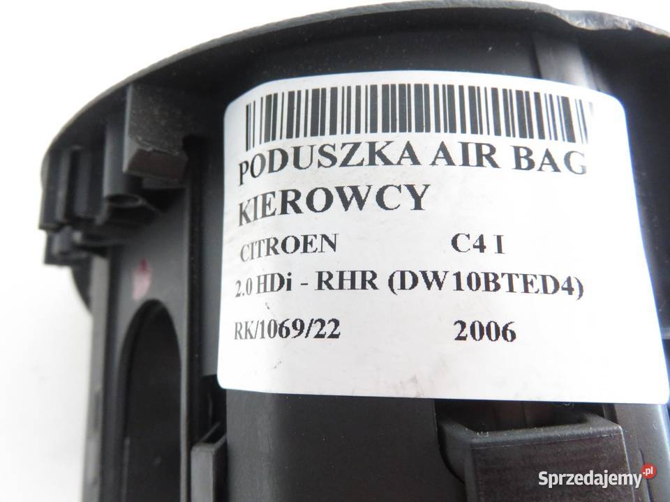 PODUSZKA KIEROWCY CITROEN C4 I 96471578ZD Poduszki powietrzne