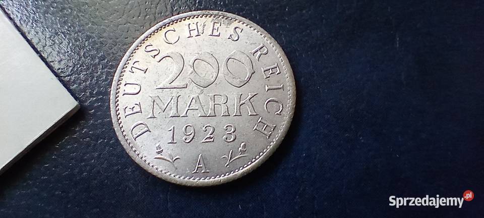 Stare monety 200 marek 1923 A Niemcy destrukt podkarpackie Lesko