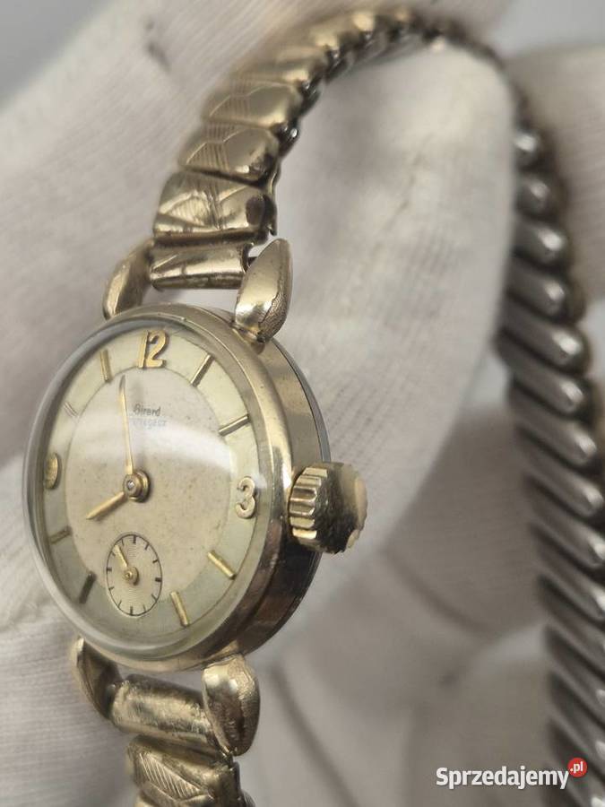 Damski zegarek vintage Girard Perregaux Au 20 śląskie Chorzów