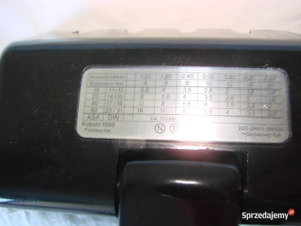 Kobold stara lampamfotograficzna Kolekcje Pruszcz Gdański