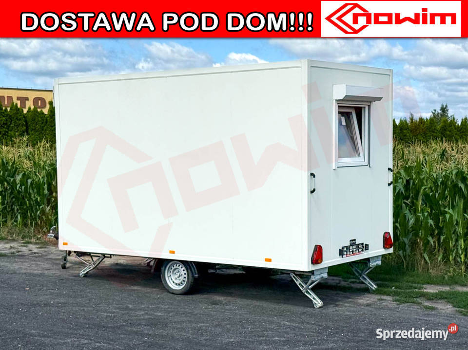 Przyczepa socjalna mobilne biuro przyczepka Poznań