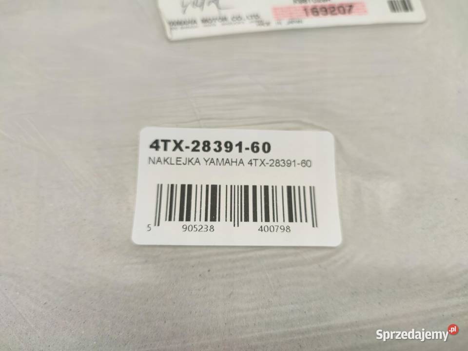 NAKLEJKA NA LEWY BOCZEK YAMAHA TDM850 1998 sprzedam