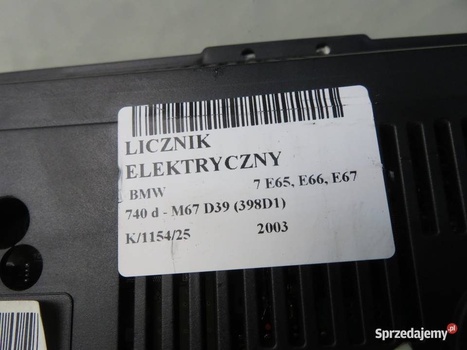 LICZNIK BMW 7 E65 E66 E67 740 d M67 D39 398D1 sprzedam