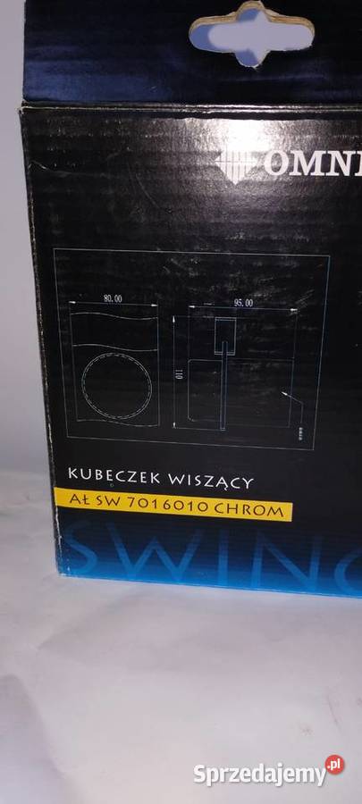 Kubek na Szczoteczki do Zębów Szkło Chrom łódzkie Łódź