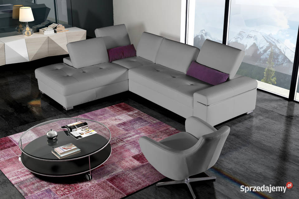 Nowoczesny Narożnik Regulacja Głębokości Skóra kujawsko-pomorskie Toruń