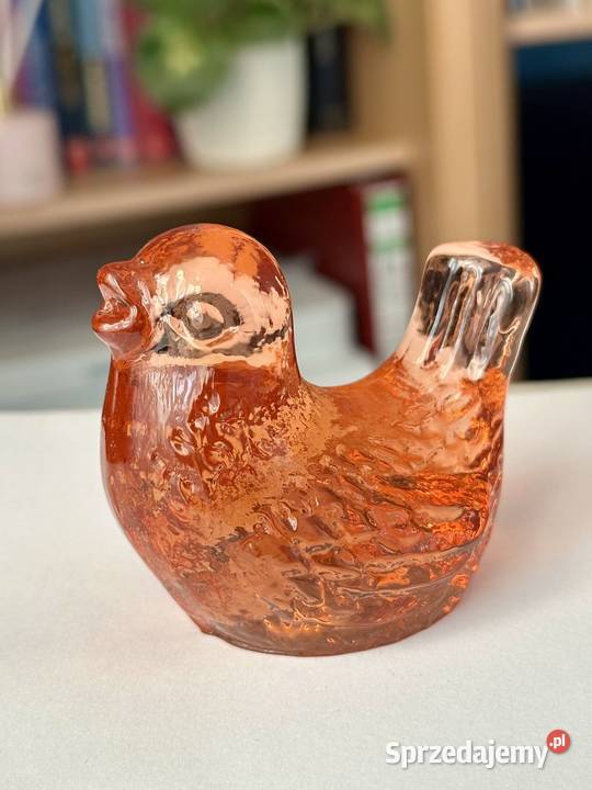 Przycisk do papieru Bohemia szkło rozalinowe Porcelana i szkło Warszawa sprzedam