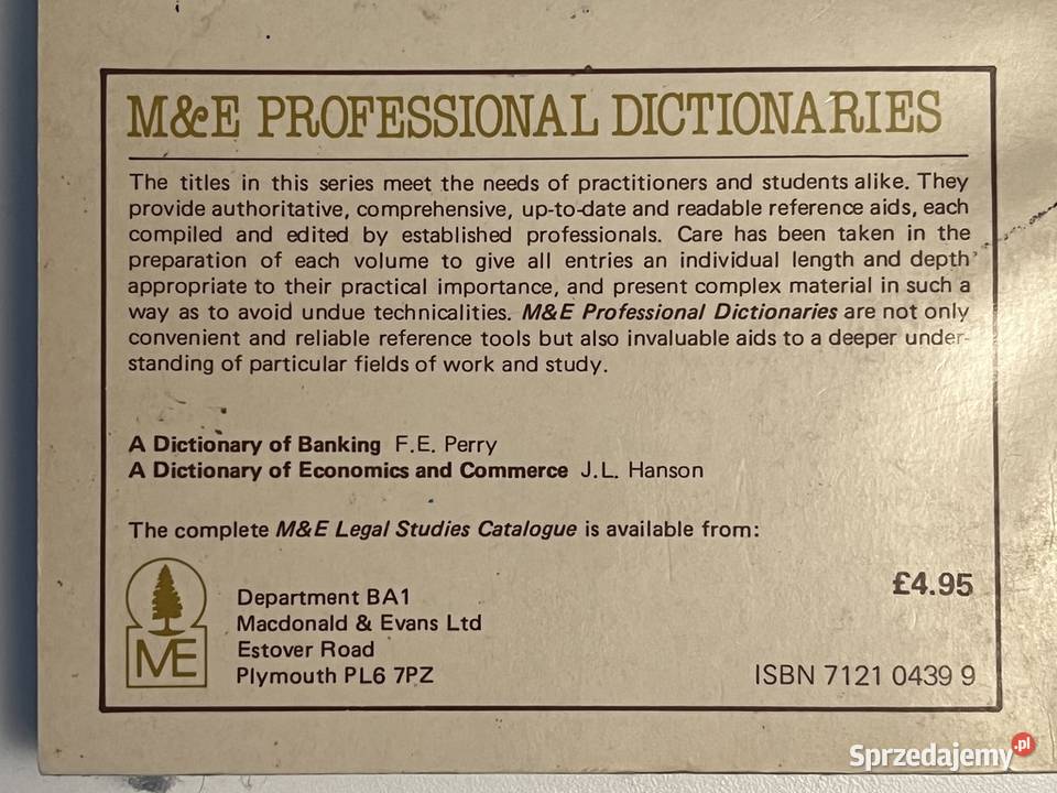 Angielski słownik prawniczy Książki do nauki języka obcego mazowieckie Pułtusk sprzedam
