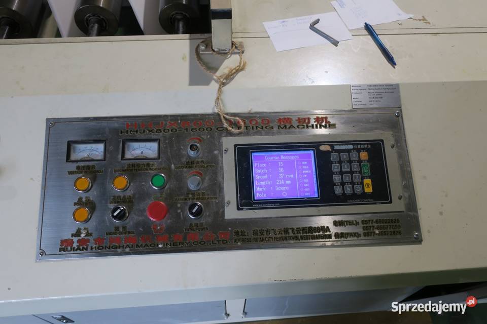 Arkuszarka automatyczna HHJX8001600 łódzkie Tuszyn