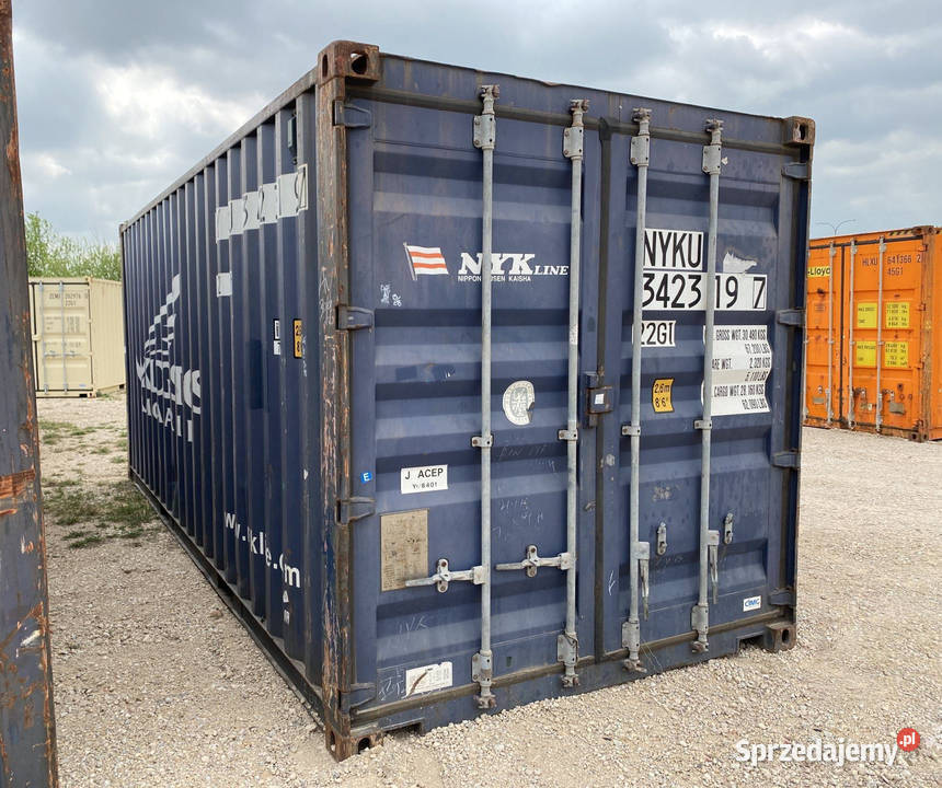 Kontener morski magazynowy 20DV 6 metrowy małopolskie Mszana Dolna