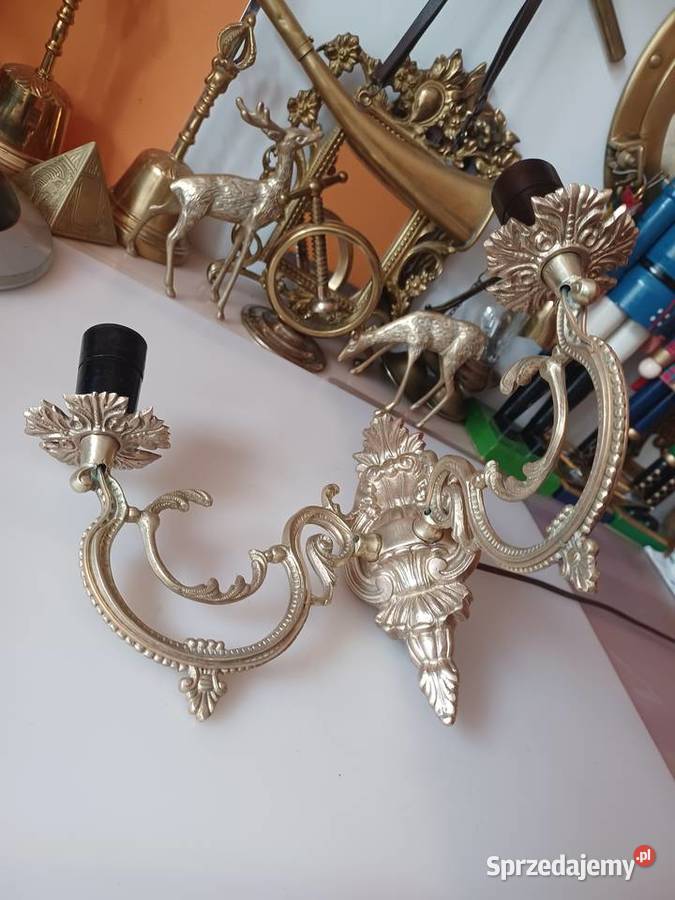 Kinkiet mosiężny Mosiądz Kolekcja wielkopolskie Poznań sprzedam