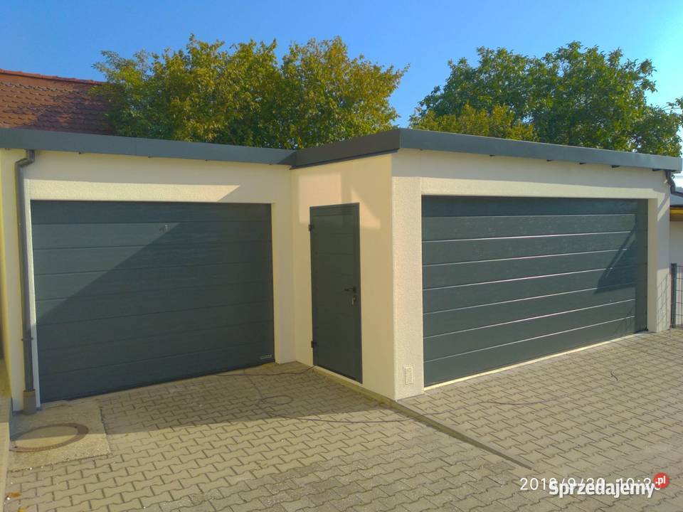 Garaż blaszany tynkowany na raty śląskie Kaczyce