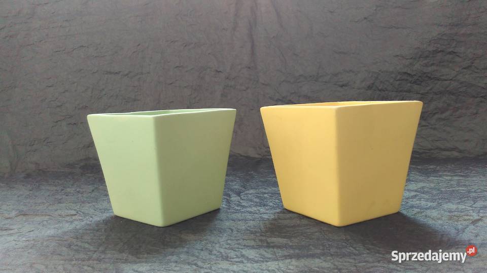 Osłonki doniczki Pojemniki kwadratowe Wiosna Białystok sprzedam