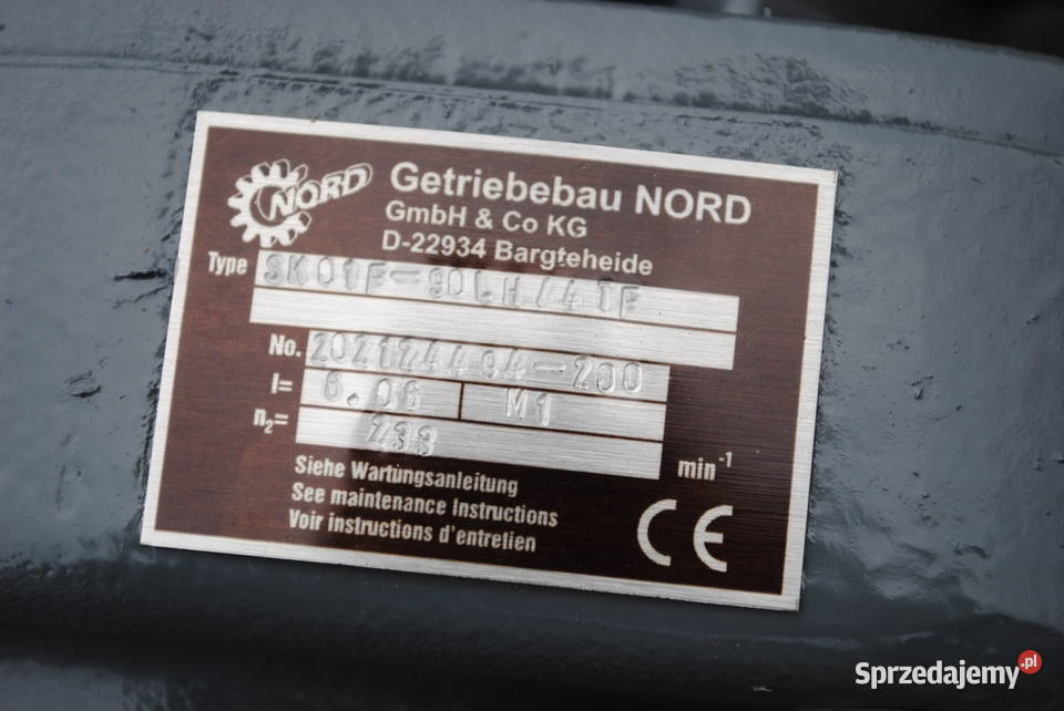 Motoreduktor kołnierzowy 15kw 233obrmin NORD Kargowa