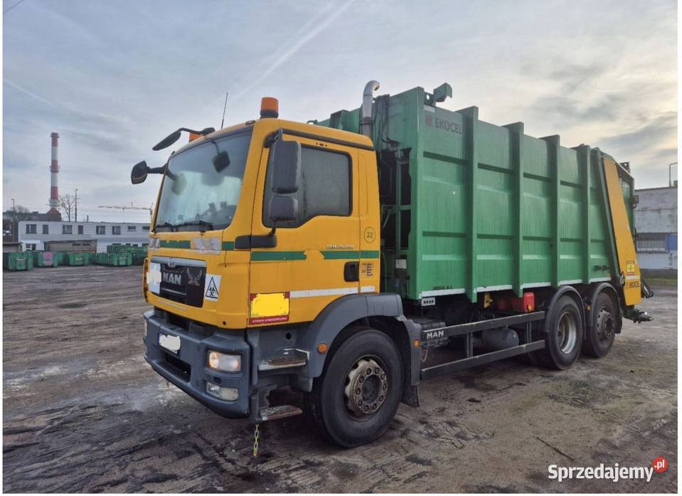 MAN TGM 26290 śmieciarka podwozie 6x2 Ekocel XLS świętokrzyskie Nowiny sprzedam
