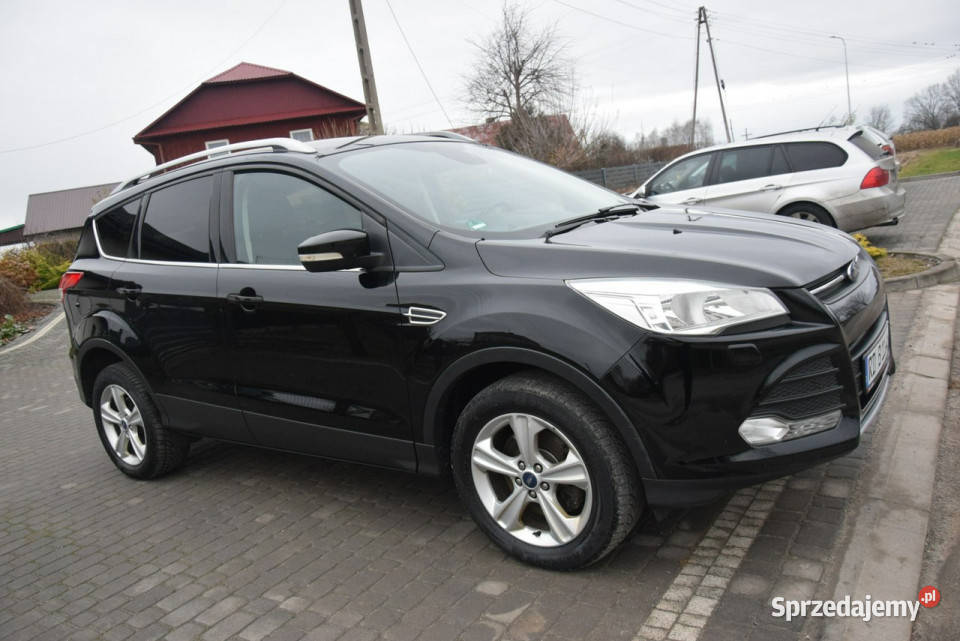 Ford Kuga 20D 2015r Duza Navi 176 Sprowadzony czarny podkarpackie Majdan Sieniawski