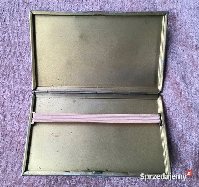 Papierośnica stara angielska chromowana Kraków sprzedam