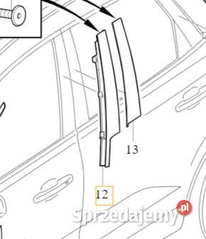 VOLVO XC60 II lewa listwa slupka B drzwi przod Bielany Wrocławskie