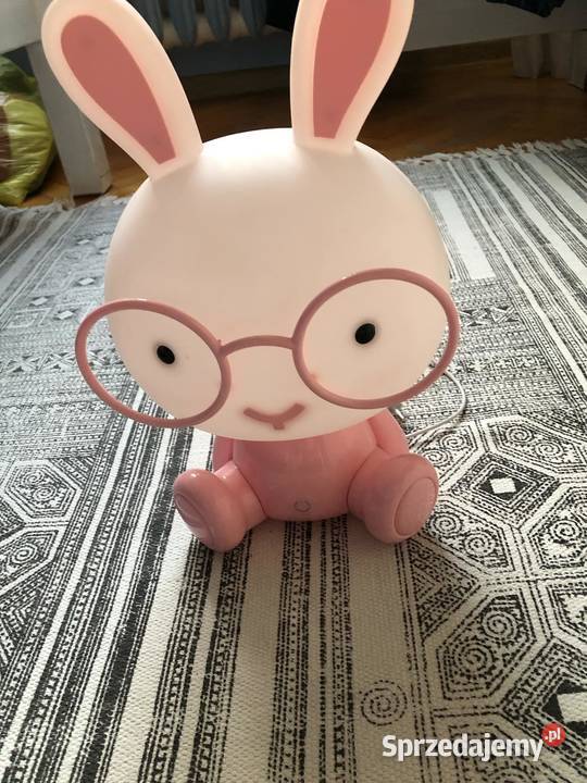 Królik różowy lampka dekoracyjna LED