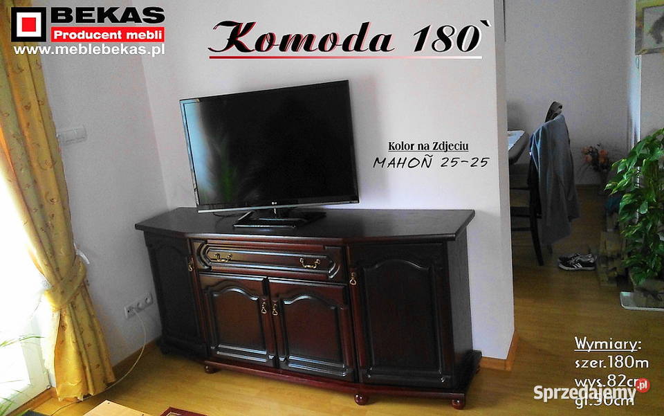 Stylowa Komoda 180 Orzech Dąb Rustikal Bekas sprzedam