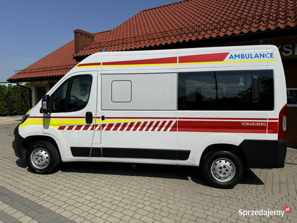 Fiat Ducato Ambulans Rampa elektryczne szyby Orzech