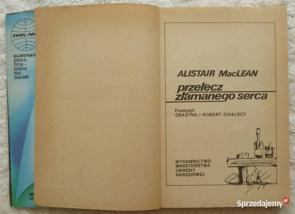 Przełęcz Złamanego Serca Alistair MacLean ISBN 8311076812 Warszawa sprzedam