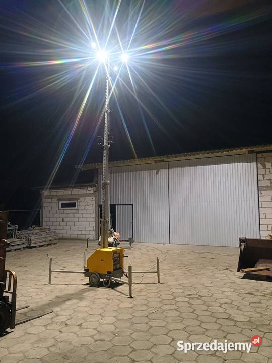 maszt oświetleniowy LED 4 x 160W Atlas Copco Końskowola