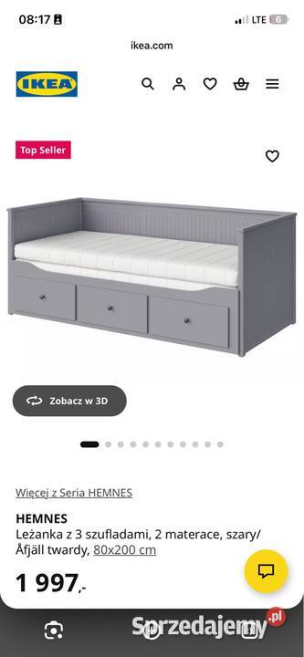 Łóżko Ikea nowe tanio mazowieckie Ząbki