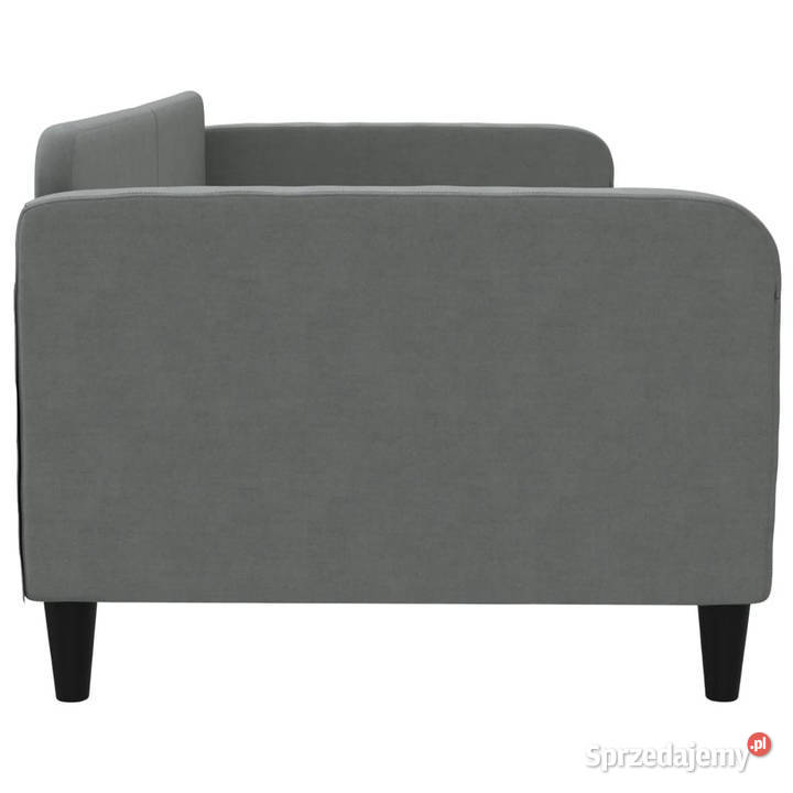 Sofa z funkcją spania ciemnoszara obita tkaniną Warszawa