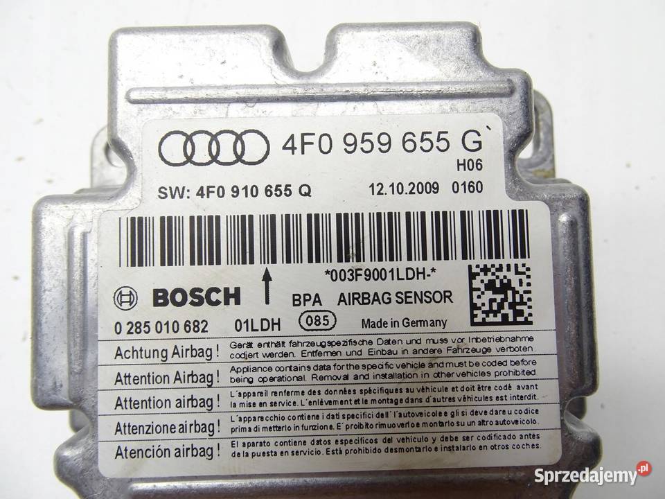 MODUŁ STEROWNIK SESNOR AIRBAG AUDI A6 C6 LIFT małopolskie