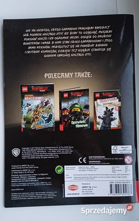 Lego ninjago komiks z figurką Łódź sprzedam