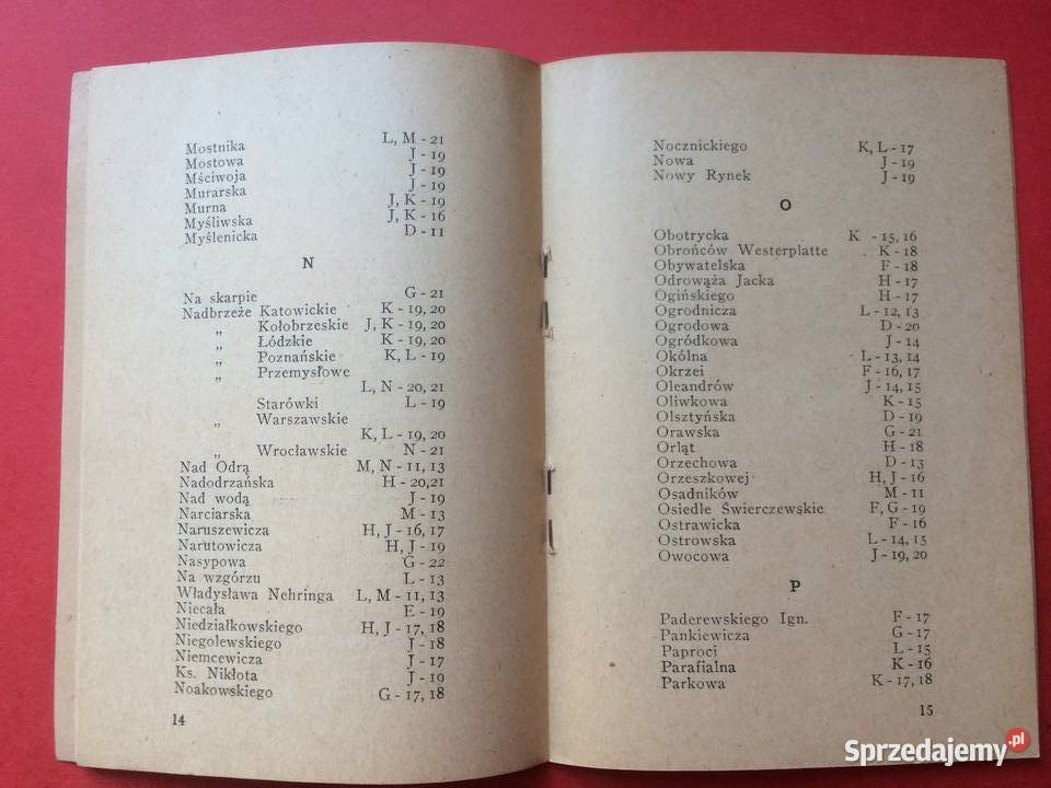 843 Skorowidz Do Planu Miasta Szczecina Szczecin