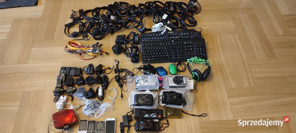 23x Kable Zasilające 4 telefony klawiatury Mix Warszawa
