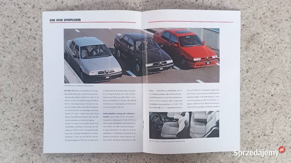 ALFA ROMEO 145 155 164 Prospekty Bytom